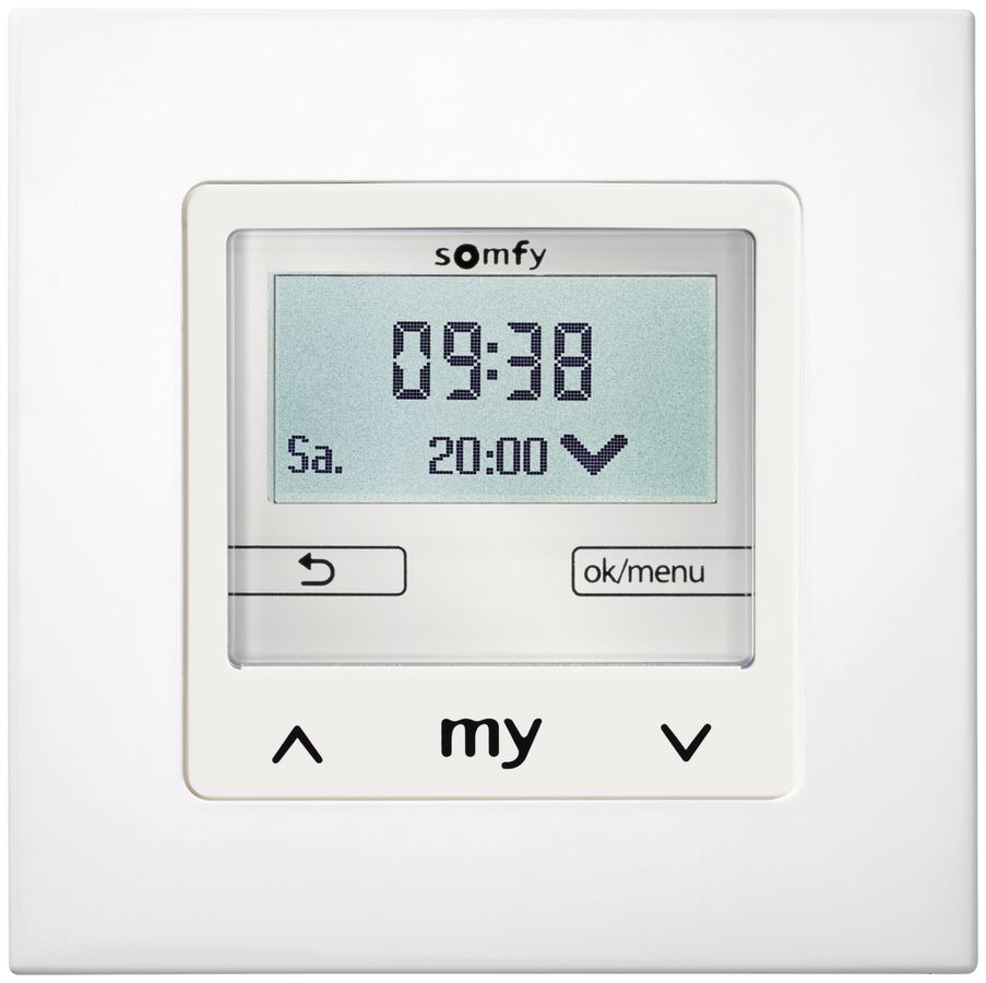 Timer INC Somfy Chronis Smoove IB+, EDIZIOdue, bianco