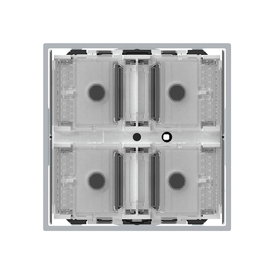 Poussoir KNX KAL p.4×touches 4×points actionnables LED gris