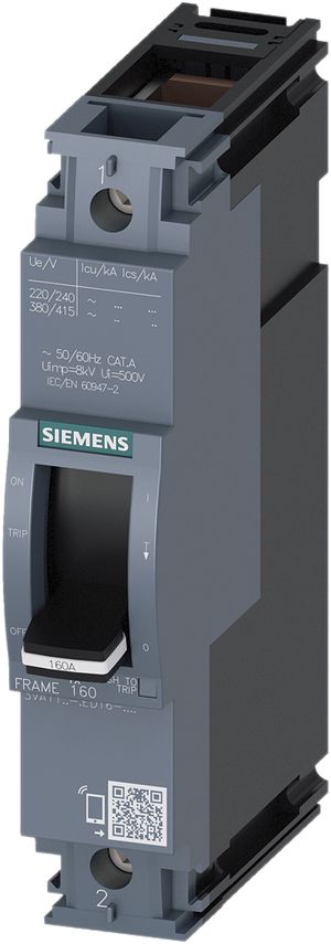 Interruttore di potenza Siemens SENTRON 3VA1 1L 16A Ii=20× S-36kA mt