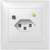 UP-FI-Steckdose SIDUS B T23 30mA, shutter, weiss glänzend