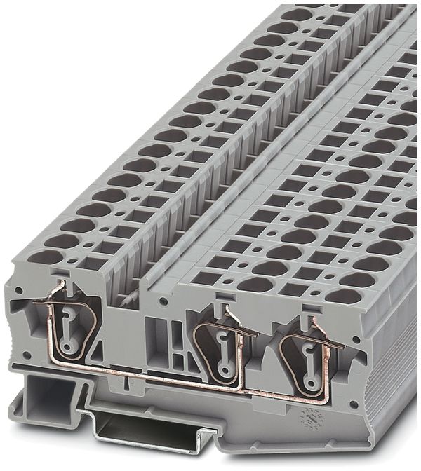 Borne 0.2…10mm² connexion à ressort gris