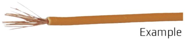 Toron T sans halogène 1mm² orange Eca, Bobine à 100m