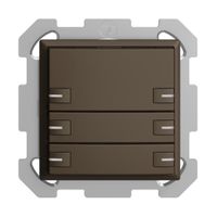 UP-KNX-Taster RGB EDUE, 250mW, m.RGB-LED, 6×Taste, 1×Tastenb., cof