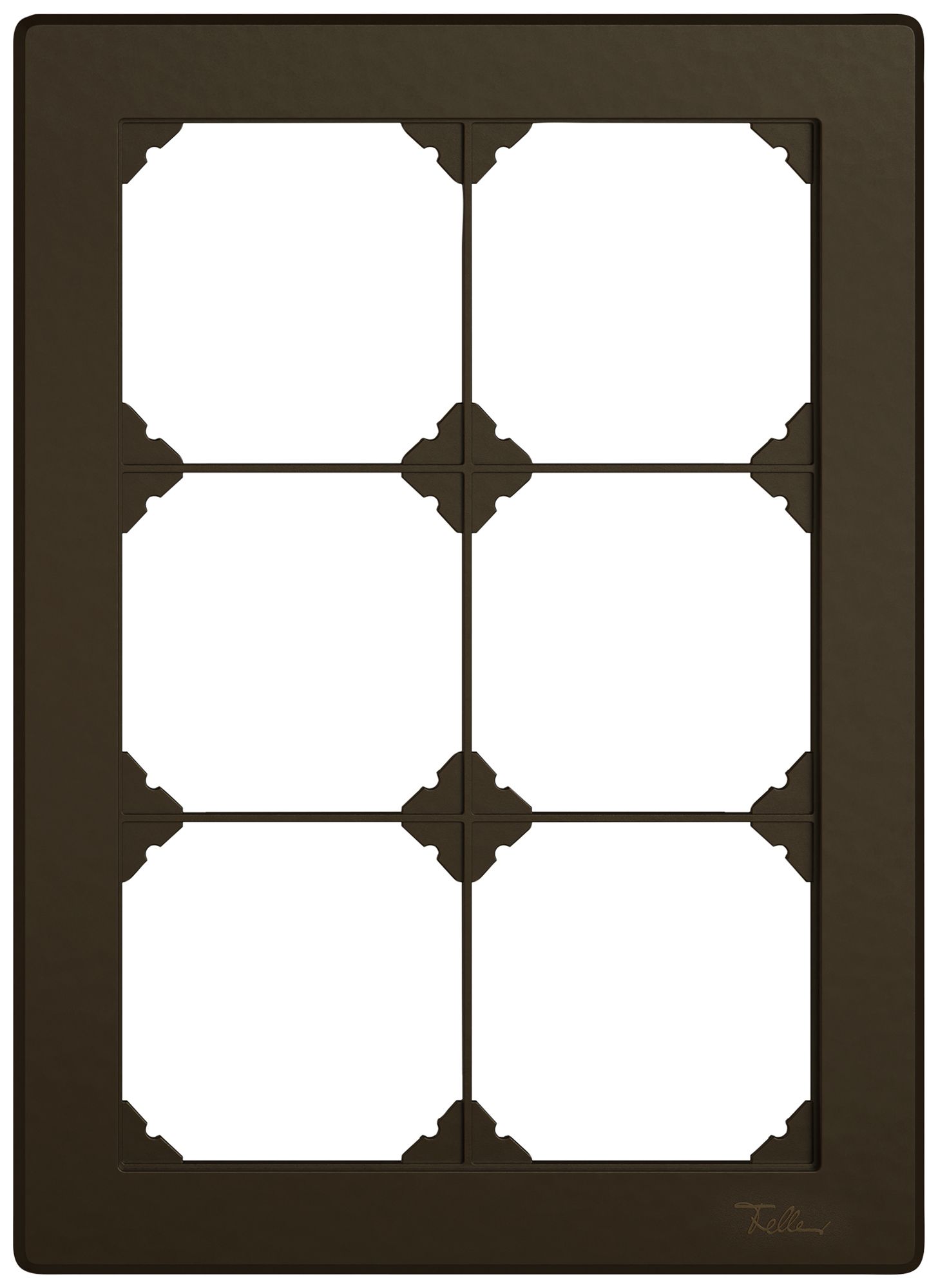 UP-Abdeckrahmen EDIZIO.liv SNAPFIX® 3×2/2×3 156×216mm br