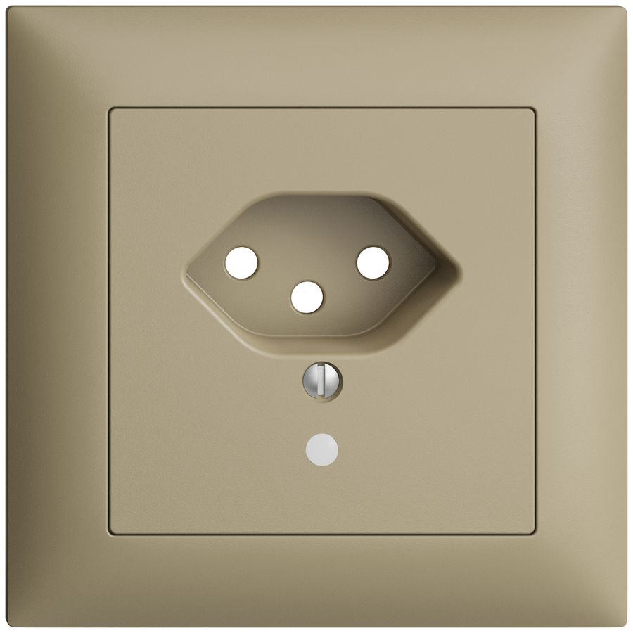 UP-Frontset EDIZIOdue T13 sand 88×88mm mit Linse