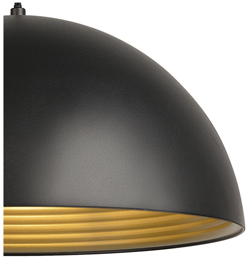 Lampada sospesa SLV FORCHINI M 40 AD1PH arg E27 1×40W REG Ø400mm nero/oro