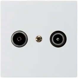 Prise de passage ENC kallysto R/TV 19dB blanc