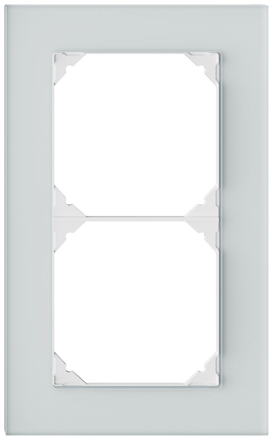 UP-Abdeckrahmen EDIZIO.liv prestige SNAPFIX® 2×1/1×2 154×94mm spiegel satin