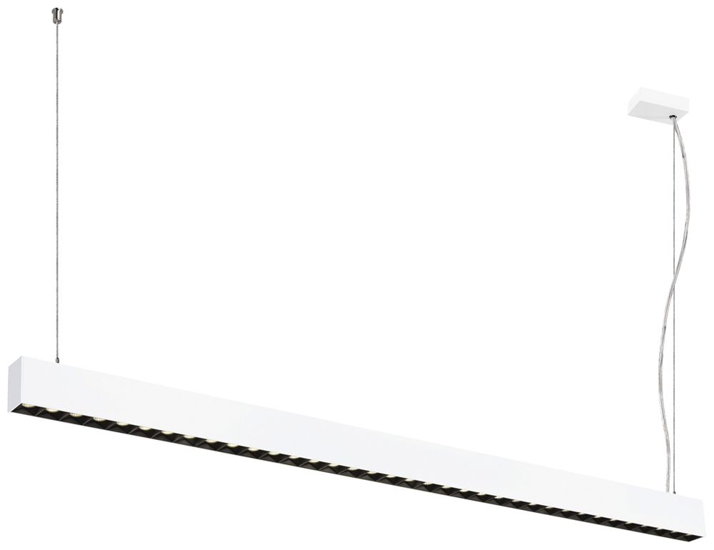 LED-Pendelleuchte SLV GLENOS PRO 70W 3850lm 4000K DALI 1448mm weiss