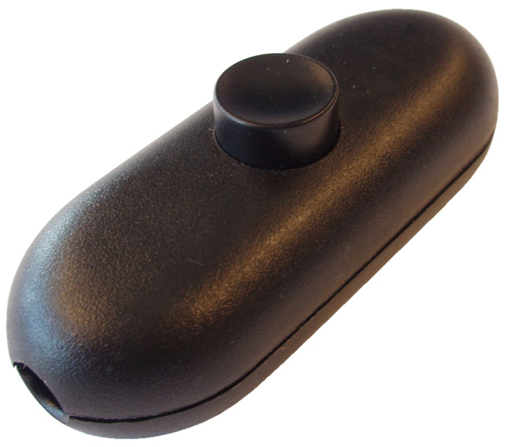 Interrupteur de cordon 2A 250V 1L noir