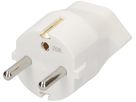 Adaptateur fixe MAX HAURI Shuko/T13 3L 250V 10A 2300W blanc