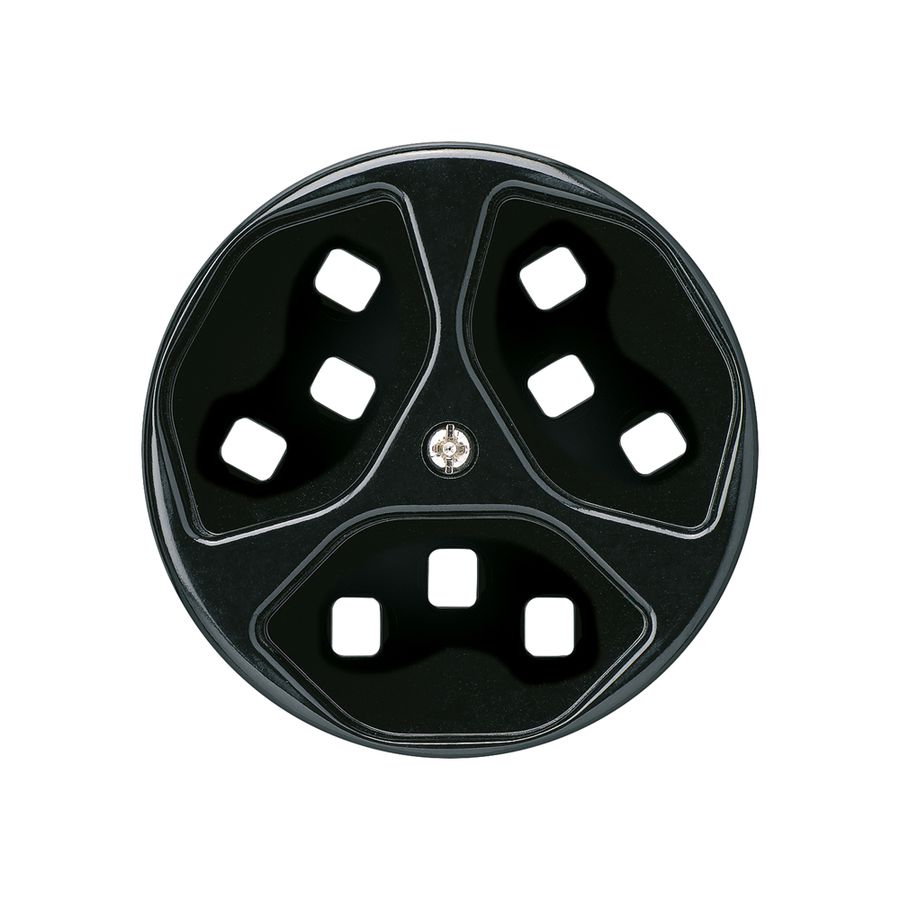 Frontscheibe zu Steckdose Hager basico 3×Typ 23 H schwarz