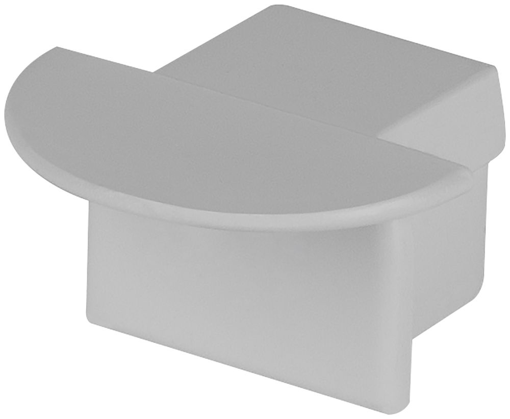 Endstück LDV PM01/EC, zu Flansch-Profil PM01, ohne Einführung, grau