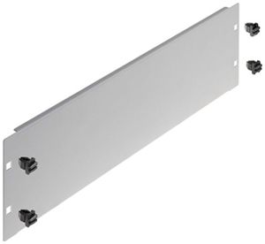 Blindplatte 19" R&M Click, 3HE, grau, RAL7035