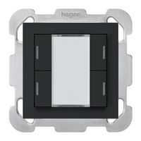 Tasto INC kallysto B KNX 4× LED RGB s/e-link nero