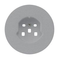 Frontset HA robusto für Steckdose Typ 25 mit Steckklemmen aluminium