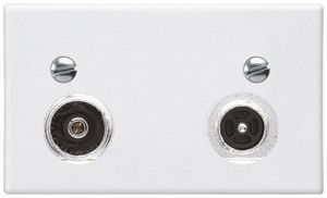 Presa d'antenna FLF Hager R-TV 4dB 2GHz bianco