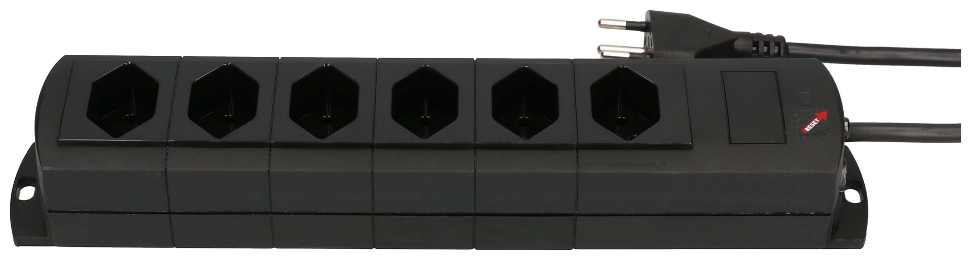 Prise multiple MH Prime-Line 6×T13 Td 3×1mm² 10m noir