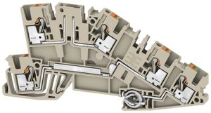 Installations-Reihenklemme Weidmüller AITB2.5 LDT-L-PE W/O DTLV PUSH IN 3 Etagen