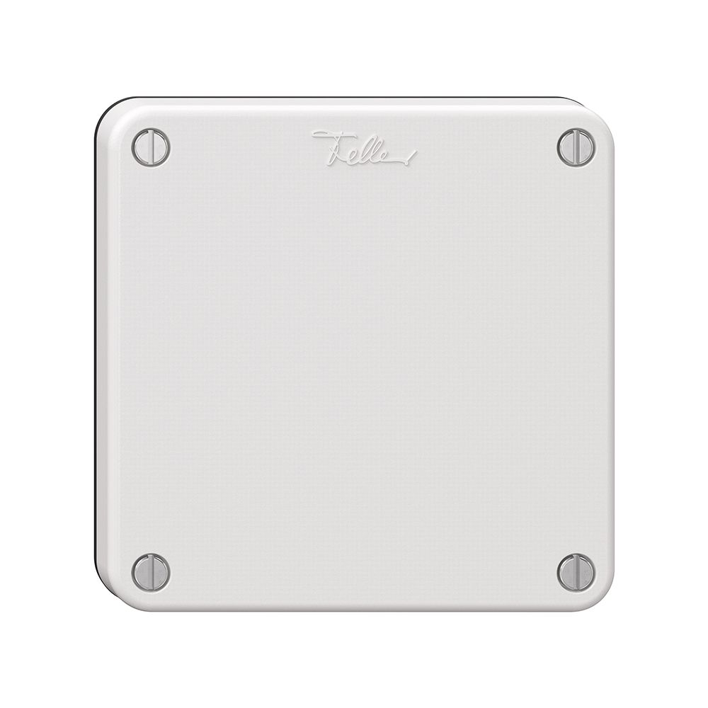 Blinddeckel NEVO, mit schwarzer Dichtung, weiss