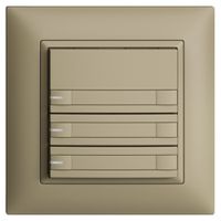 Poussoir KNX RGB ENC EDUE FMI, 250mW, a.LED RGB, papier, 3×pouss., C.2×T., sa