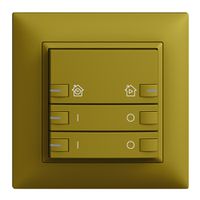 UP-Frontset EDIZIOdue zeptrionAIR ON/OFF 2K mit Bez. mit LED olive