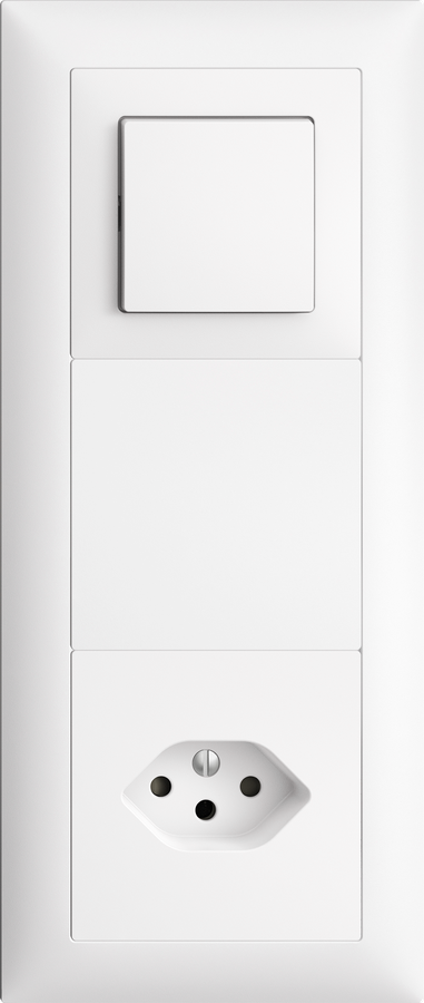 UP-Kombination EDUE 3×1, Schalter 3/1 + Blind. + T13 ws