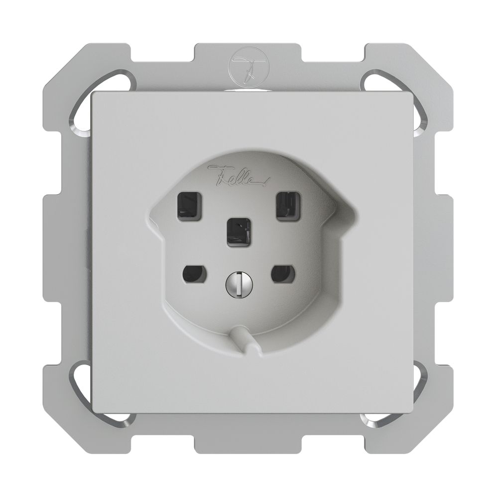 UP-Steckdose EDIZIOdue T25 16A hellgrau, mit Steckklemmen