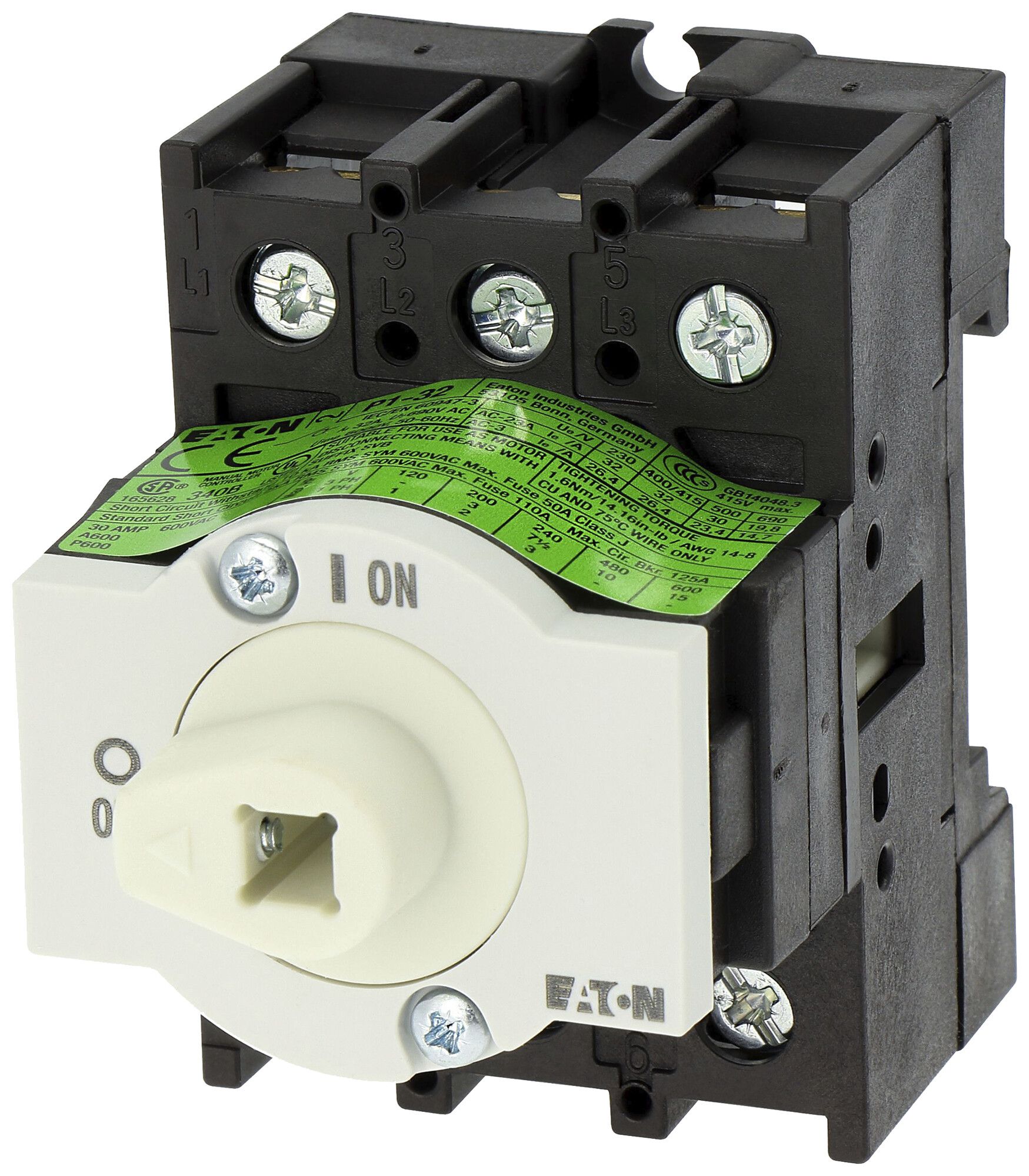 Section.de charge INC Eaton P1-32/XM 3P 32A 690V IP65