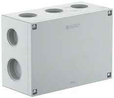 Scatola di derivazione AP IP65, vuota, grigio 105×150×70mm, senza morsetti