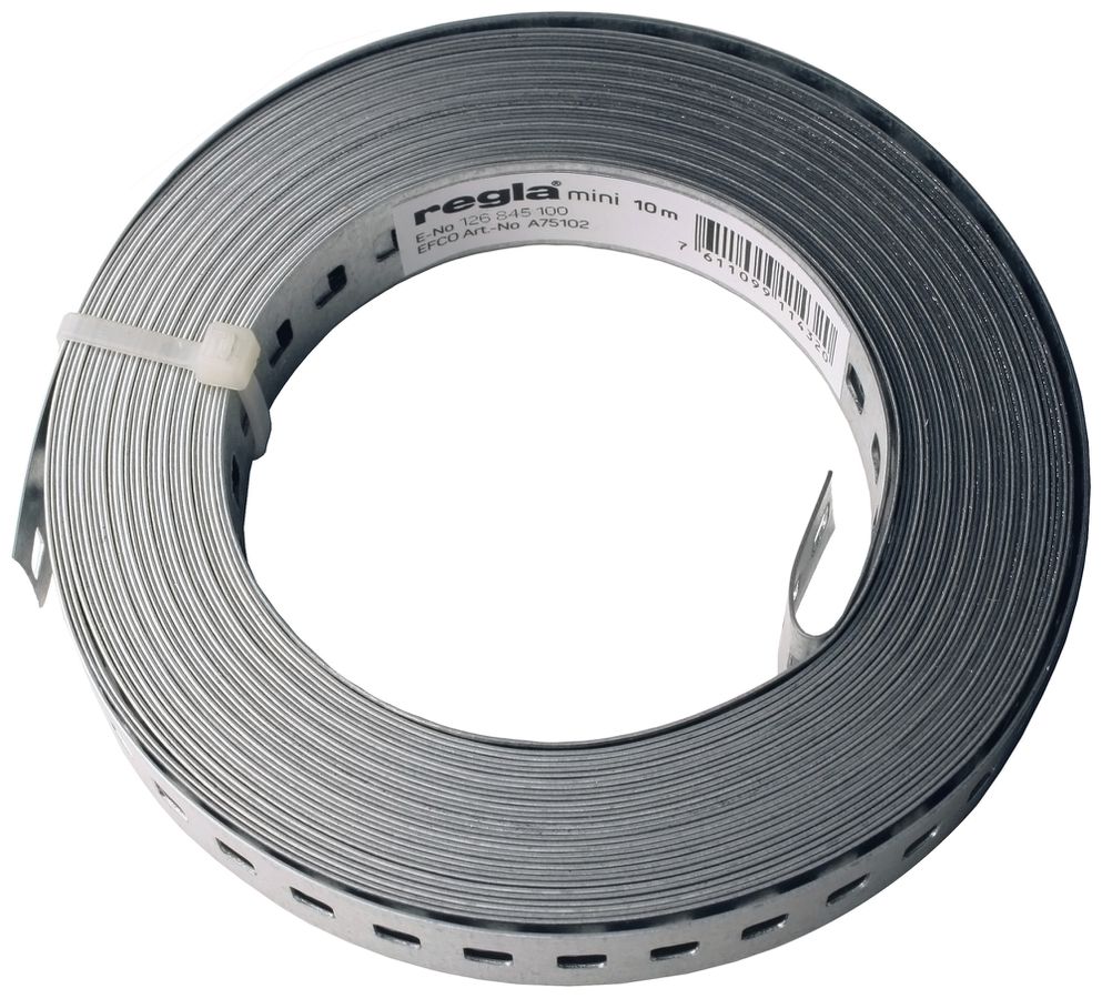 Bande perforée Regla Mini R18 zingué, 18×0.6mm, longueur 10m