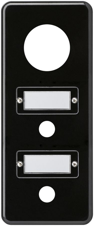 UP-Abdeckplatte basico 3×1 43+16mm +16mm schwarz