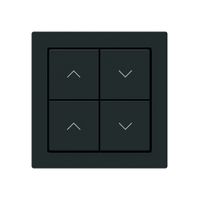 Pulsante per tapparelle KNX Hager BA kallysto A quadruplo 60×60mm nero