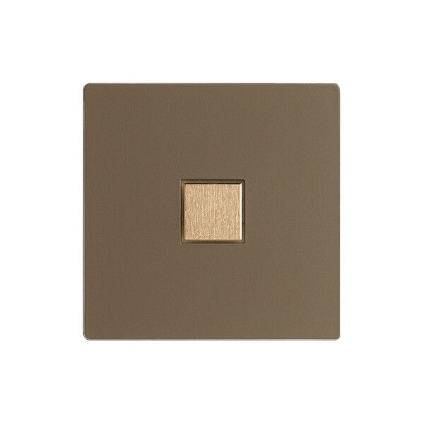 Abdeckset EDIZIOdue elegance für 1×Taster hazel