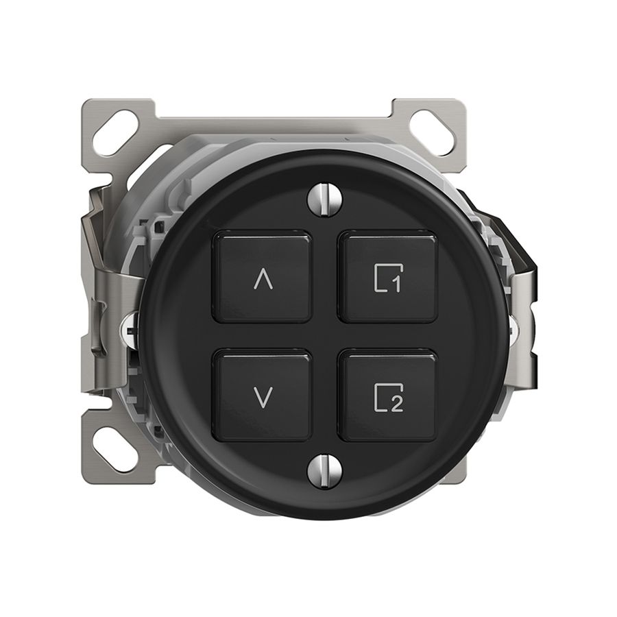 Interruttore tapparelle AP 1K/4T scena Sdue Wiser nero