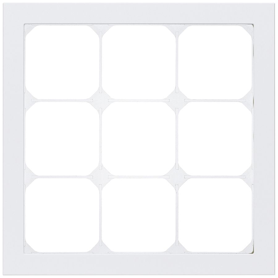 Abdeckrahmen KAL.art 3×3 214×214mm Al weiss