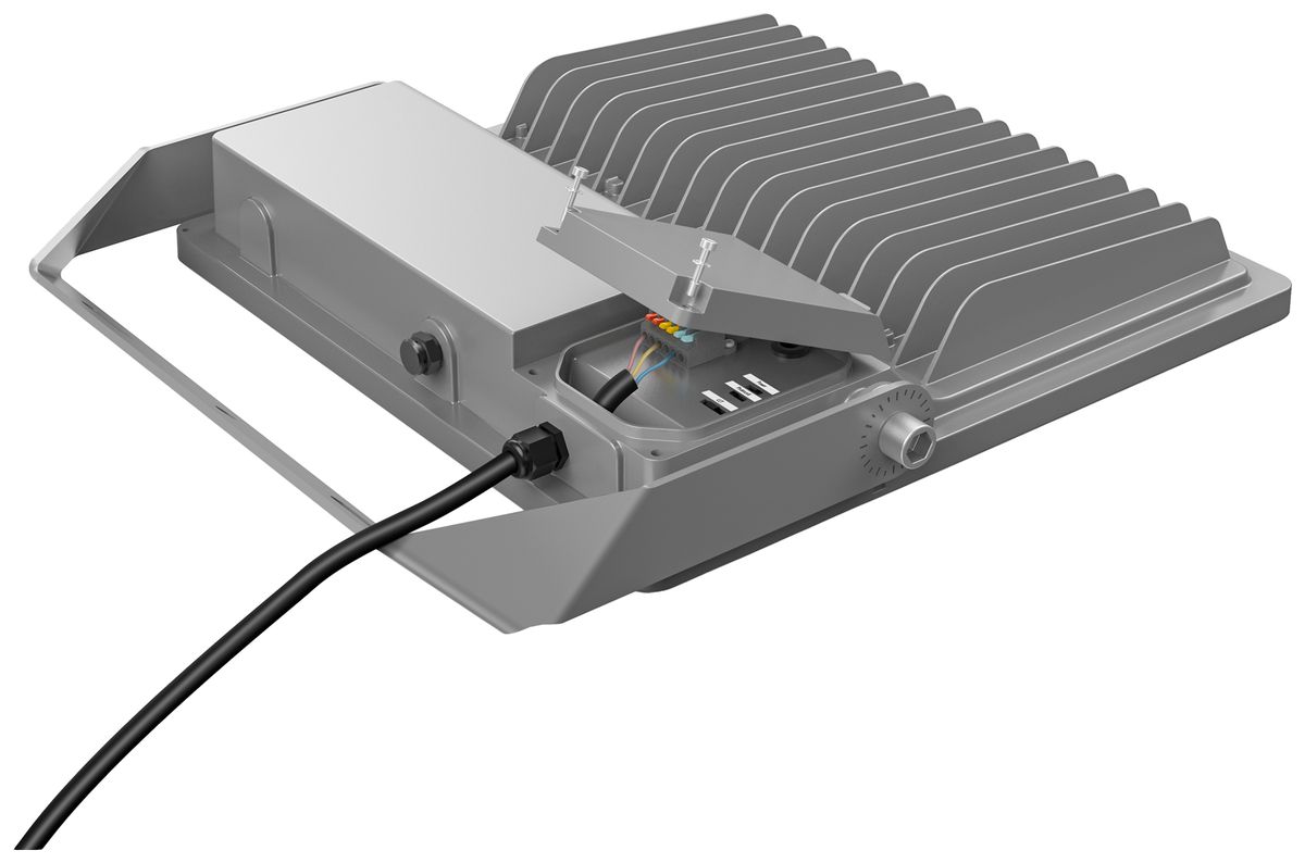 Projecteur LED DOTLUX LENSone 300W 3000…5000K IP66 VAR 500×68mm 60° noir