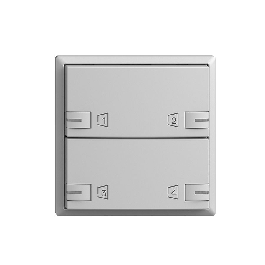 Kit de montage EDIZIOdue zeptrionAIR F, WLAN, LED-RGB, 2×touche, 2×commande grc