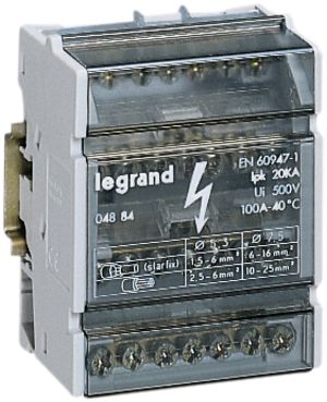 Klemmenblock LEXIC 4-reihig 40A