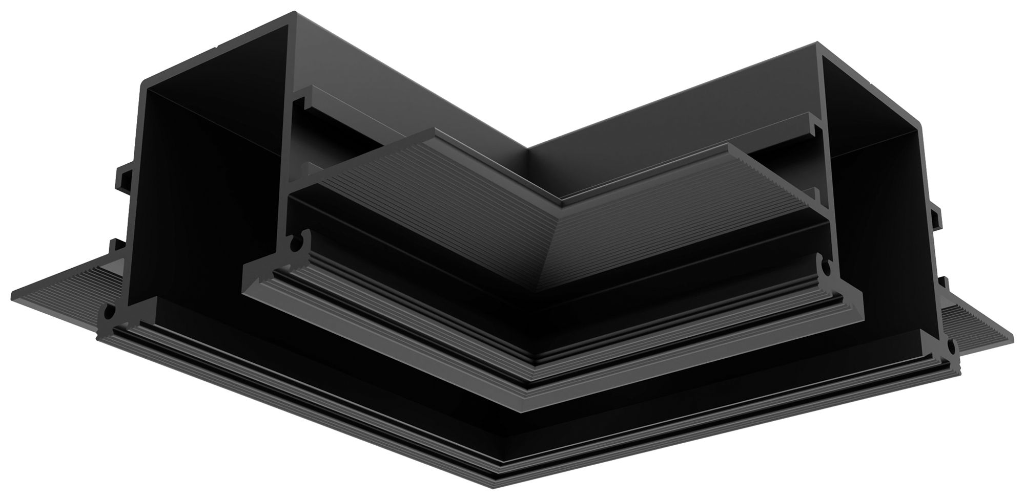 Abdeckung Sylvania Lytespan 96.5×92×45.15mm Aluminium schwarz L-Verbinder