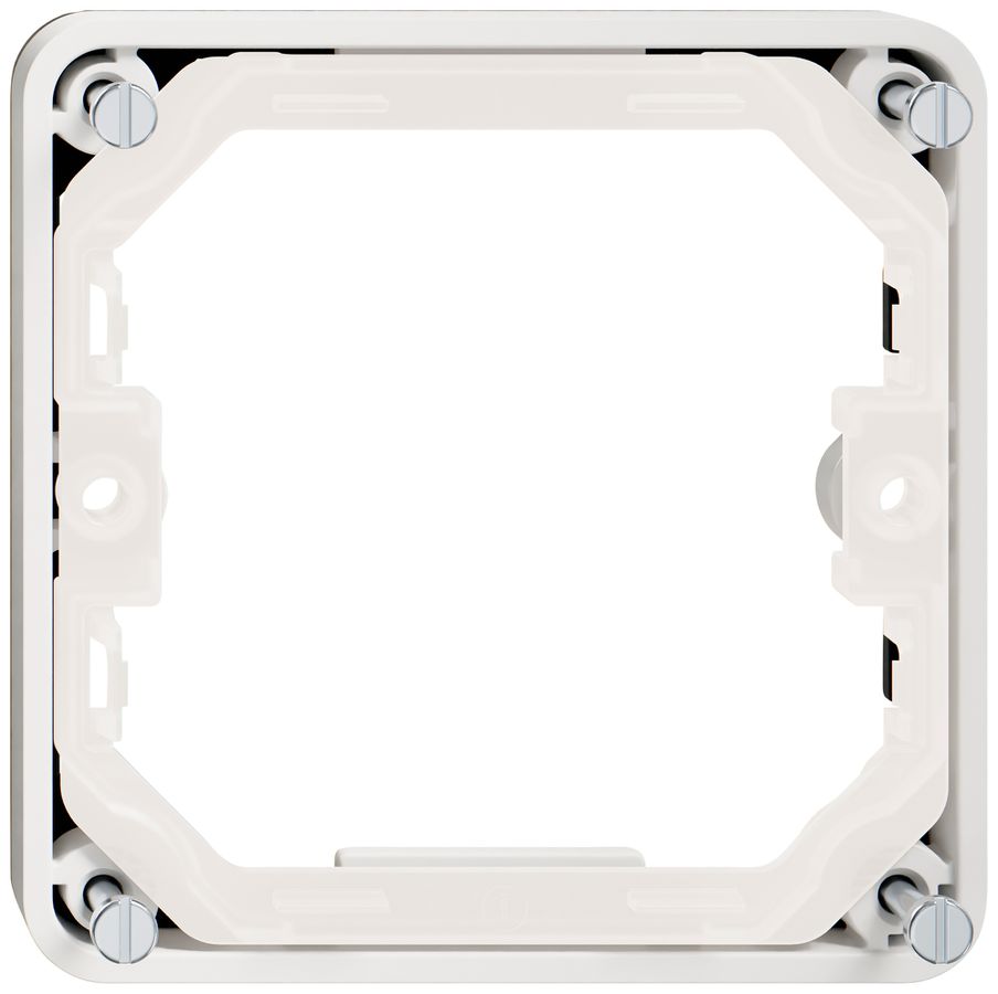 Aufsatzrahmen Feller NEVO SNAPFIX® 87×87×8.5mm weiss