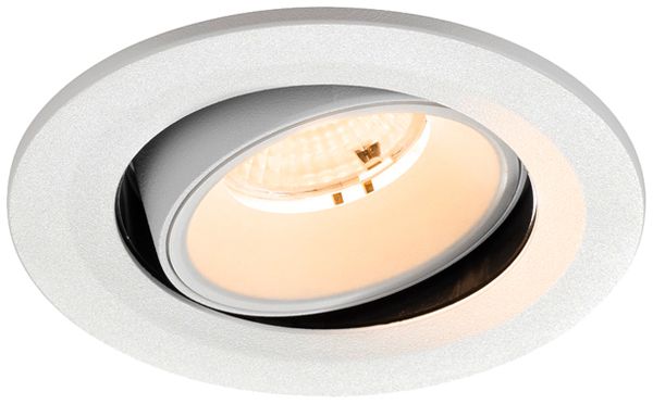 Downlight LED SLV NUMINOS MOVE S 6.7W 1000lm 2700K WB DALI Ø100×63.5 blanc