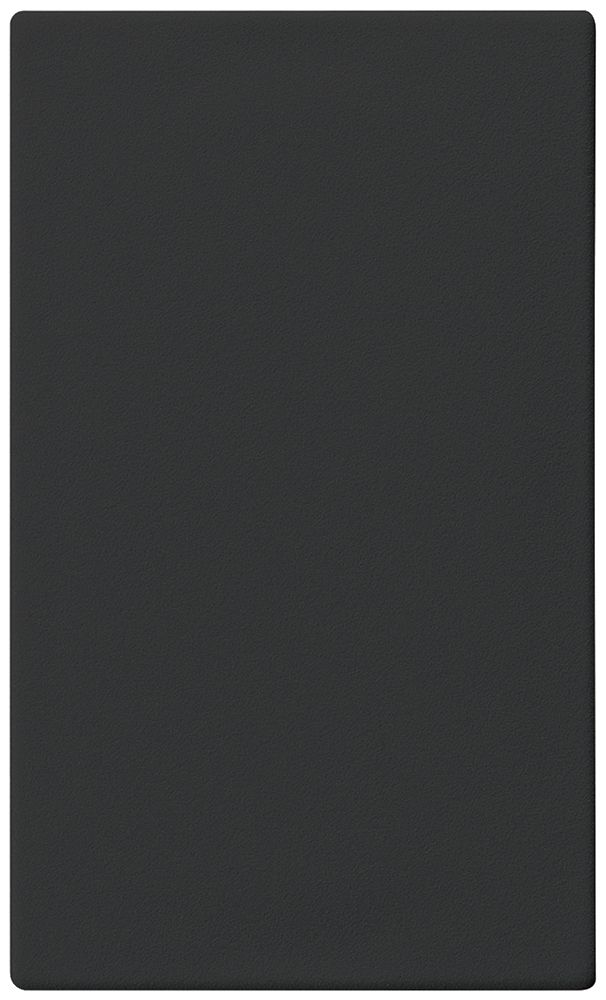 Placca di chiusura Hager FLF 3/5 con molle plastica per ritaglio metallo nero