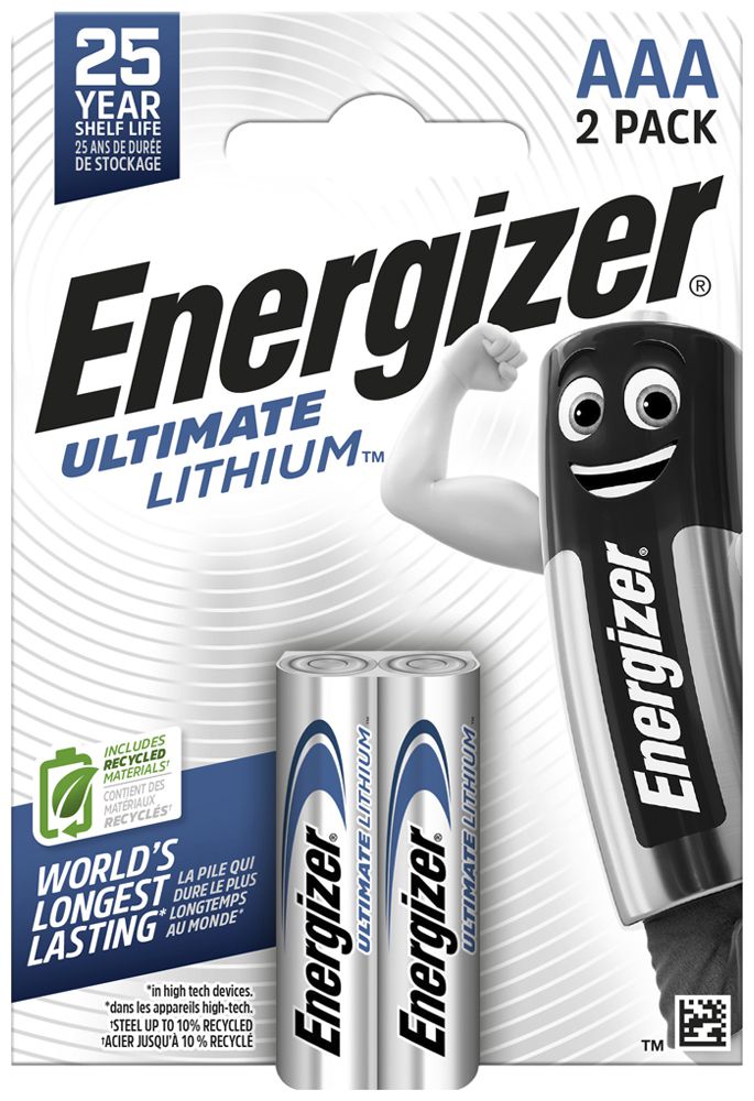 Batterie Lithium Energizer Ultimate LR03 1.5V 2 Stück