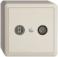 Prise TV-R AP EDIZIOdue 11dB crema à large bande 5…2000MHz, FX54