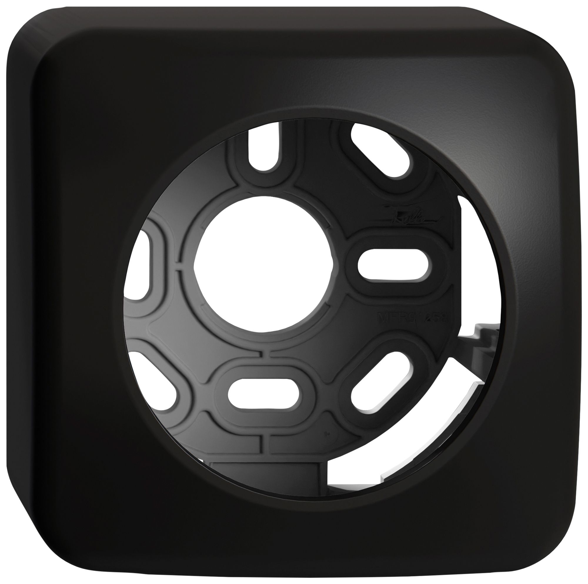 Cappa AP STANDARDdue SNAPFIX® per apparecchi QX per disco frontale 1×Ø60mm nero