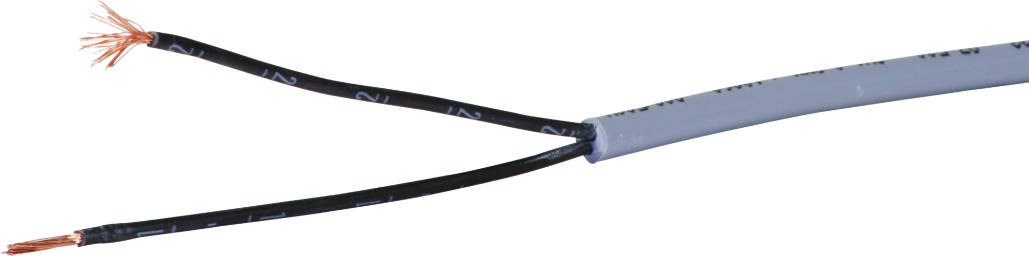 Câble de commande LiYY 2×1mm² numéroté gris