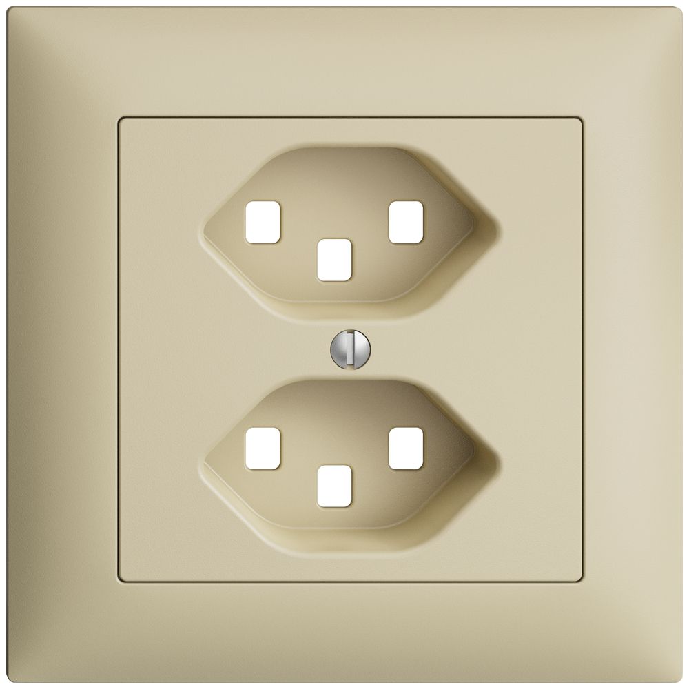 Kit frontal ENC EDIZIOdue vanille 88×88mm 2×T23