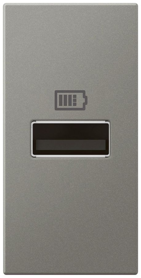 Prise de charge USB Legrand Mosaic 1×USB-A 3000mA 5V magnésium