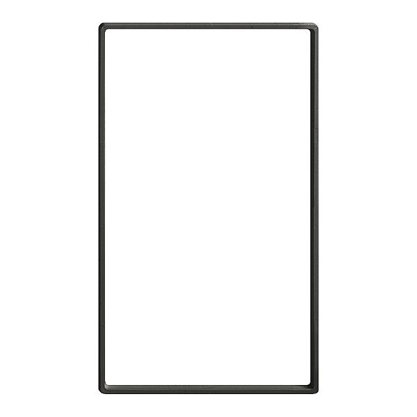 Telaio complementare EDIZIOdue prestige 2×1 nero